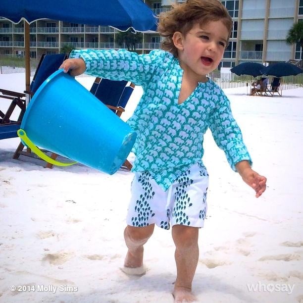 Brooks Stuber ruled the beach in Florida.
Source: Instagram user mollybsims