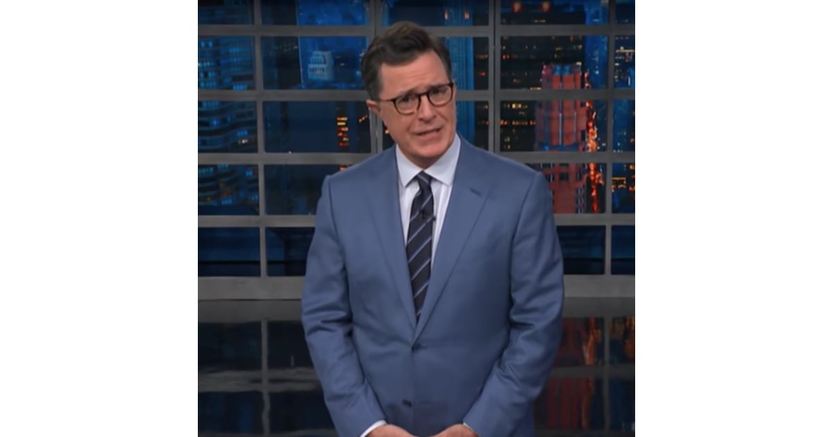 Stephen Colbert On Melania Trumps Green Jacket Popsugar News