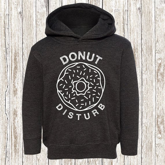 Donut Disturb Smokey Black Pullover Hoodie ($25)