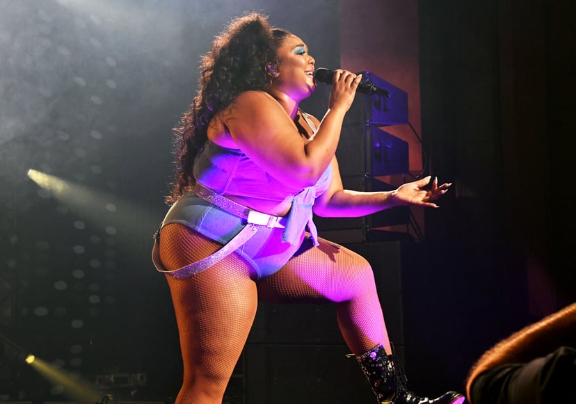 MIAMI BEACH, FLORIDA - JANUARY 30: Lizzo performs an exclusive concert for the SiriusXM and Pandora Opening Drive Super Concert Series, airing live on SiriusXM's The Heat channel, at the Fillmore Miami Beach during Super Bowl Week on January 30, 2020 in M
