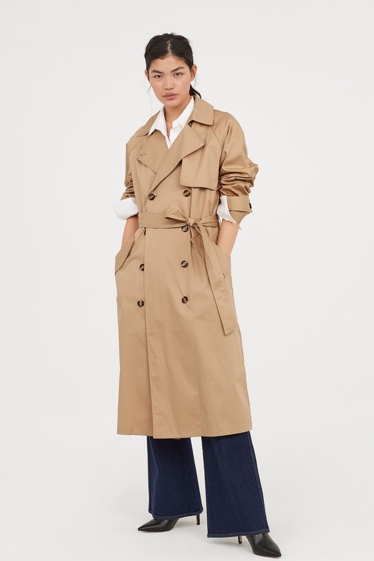 H&M Long Trenchcoat | Best Coats From H&M 2018 | POPSUGAR Fashion Photo 9