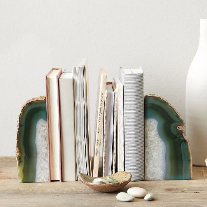 Book Organizers: West Elm Agate Stone Bookends