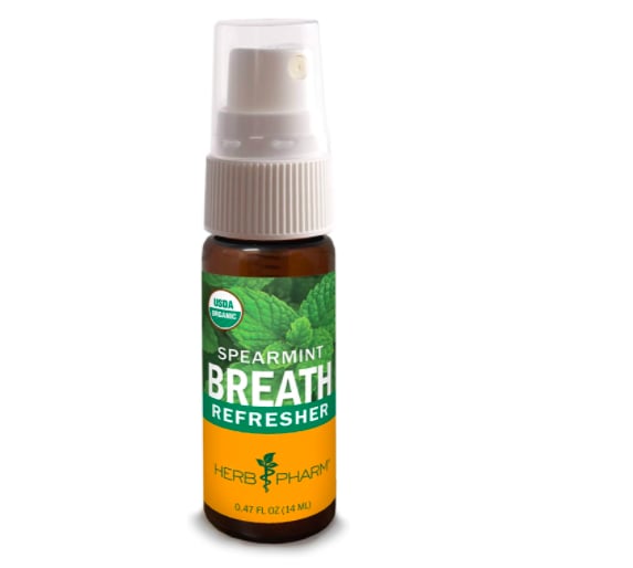 Herb Pharm Breath Refresher Certified Organic Herbal Fresh Breath Spray