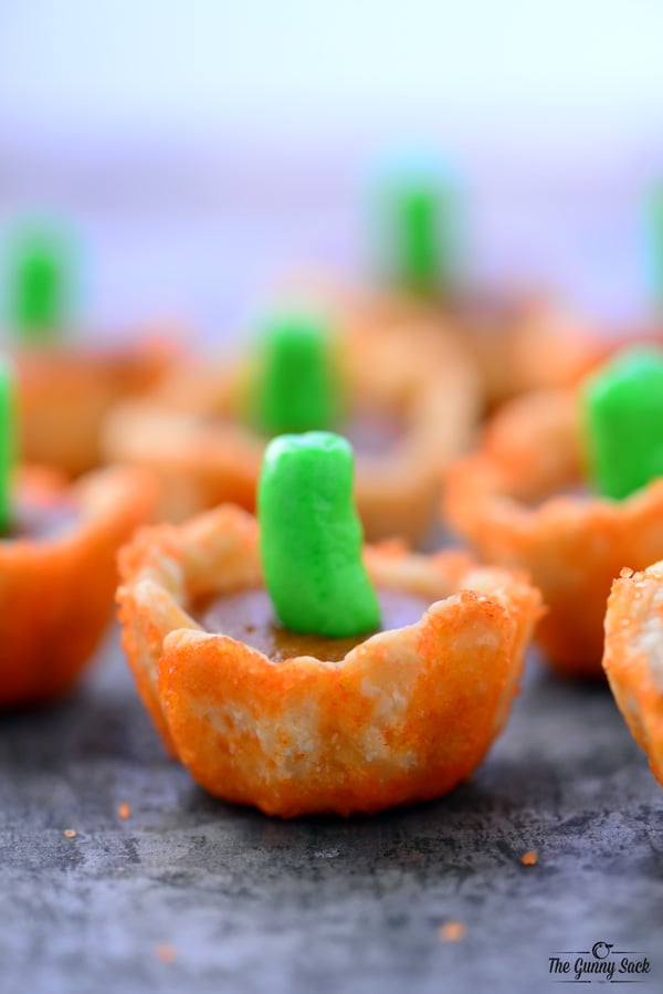 Mini Caramel Pumpkin Pies