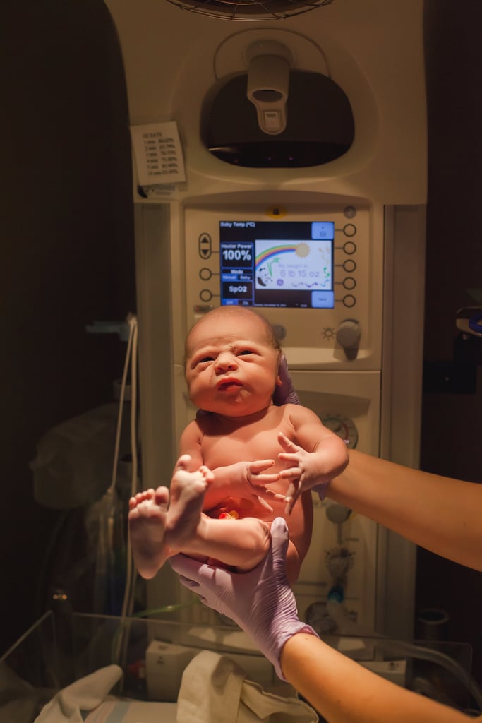 Photos of Military Birth Witnessed Over Skype