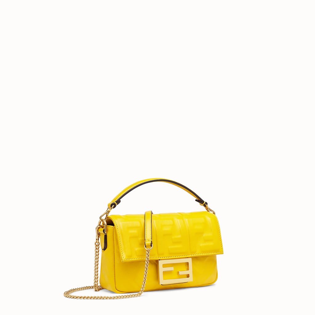 Fendi Yellow leather mini-bag - BAGUETTE