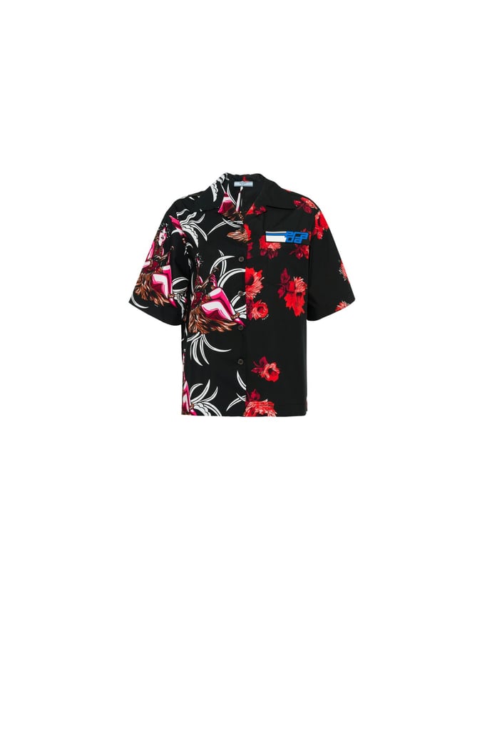 Prada Printed Cotton Poplin Shirt