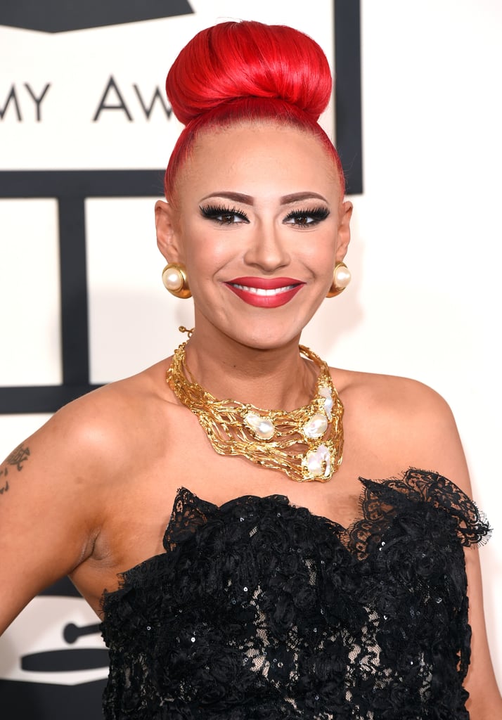 Kaya Jones Hair and Makeup at the Grammys 2015 Red Carpet Pictures