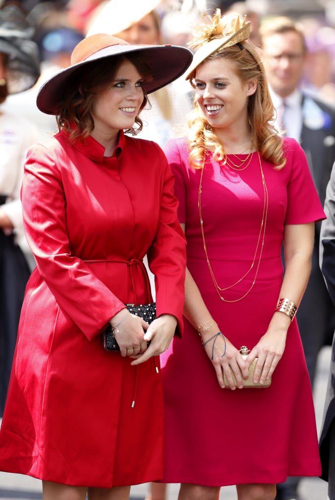 Eugenie and Beatrice were all smiles at the Royal Ascot in 2014.