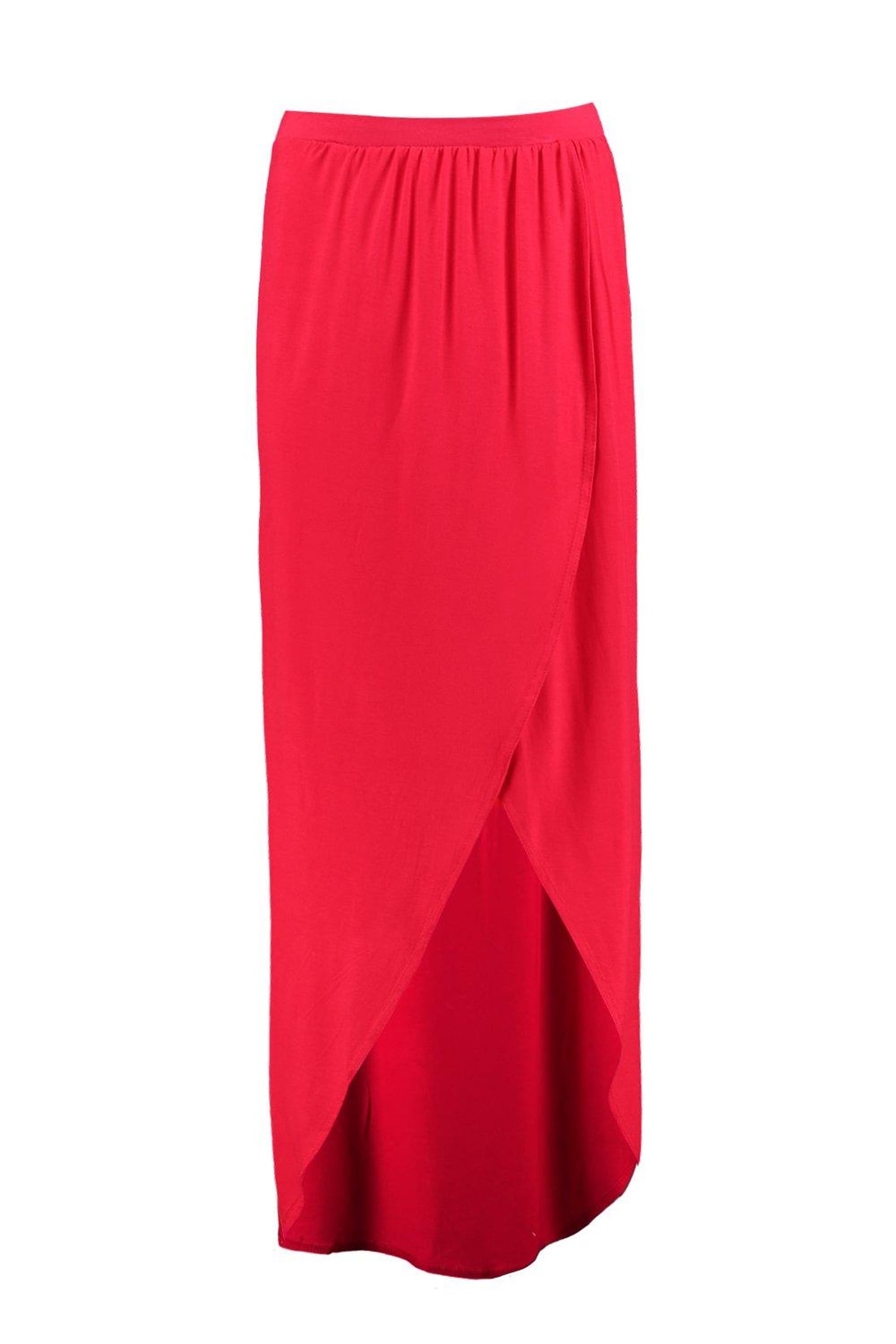 Selena Gomez Wearing a Red Wrap Skirt | POPSUGAR Fashion