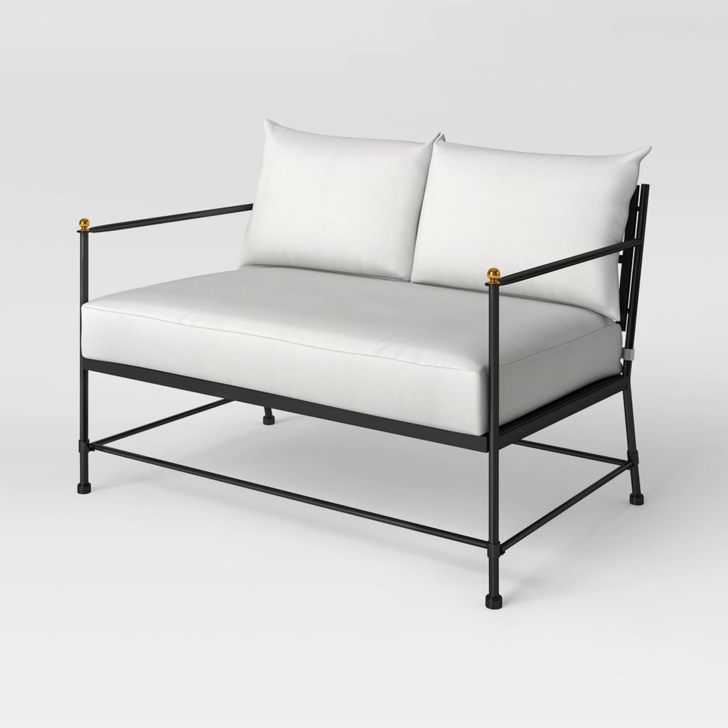 An Outdoor Loveseat: Threshold designed with Studio McGee Midway Metal Patio Loveseat