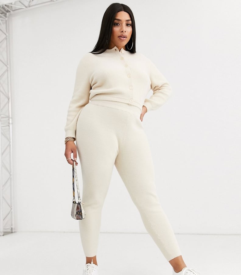 ASOS Curve Lounge Fine Fluffy Knit Sweatpants