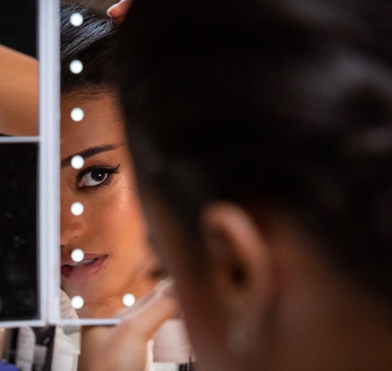 Ella Balinska Getting Ready For the Charlie's Angels London Premiere