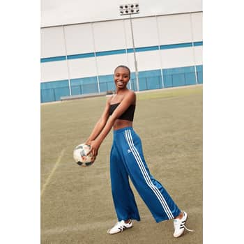 adidas Satin Wide-Leg Track Pant