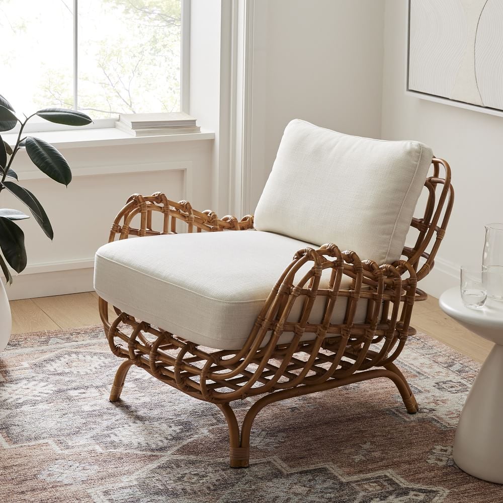 West Elm Savannah Rattan Chair