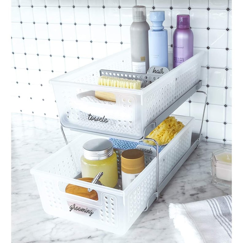 Honey-Can-Do Under Sink Organizer with 2 Drawers Grey KCH-09421 - Best Buy