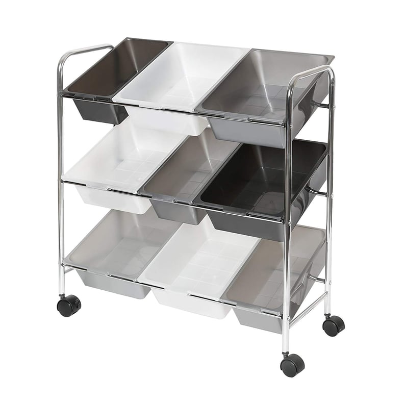 Seville Classics Mobile 9-Bin Storage Organizer