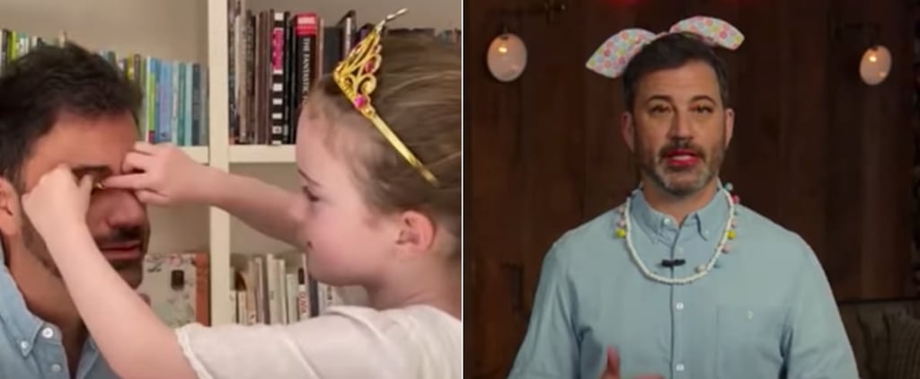 Watch Jimmy Kimmel's Daughter Jane Do His Makeup