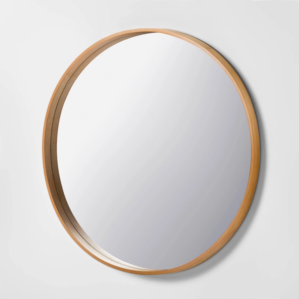 Heart & Hand with Magnolia Large Round Wall Mirror