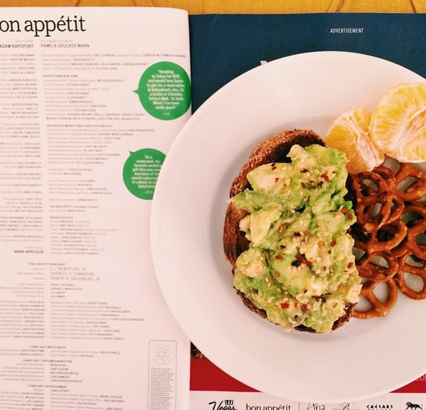 Avocado Toast With Sesame Seeds, Pepitas, and Red Pepper