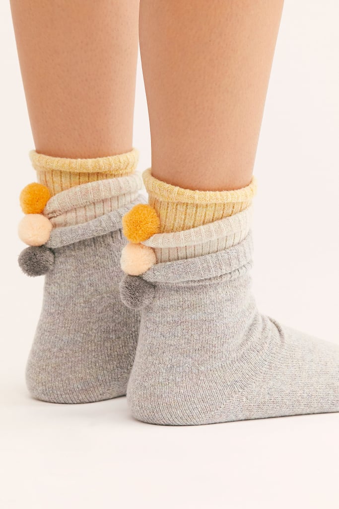 Nat Pom Pom Crew Socks | The Best Cute and Cheap Gifts | POPSUGAR Smart ...