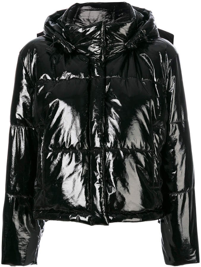 MSGM Hooded Puffer Jacket | Bella Hadid's Aritzia Black Puffer Jacket ...