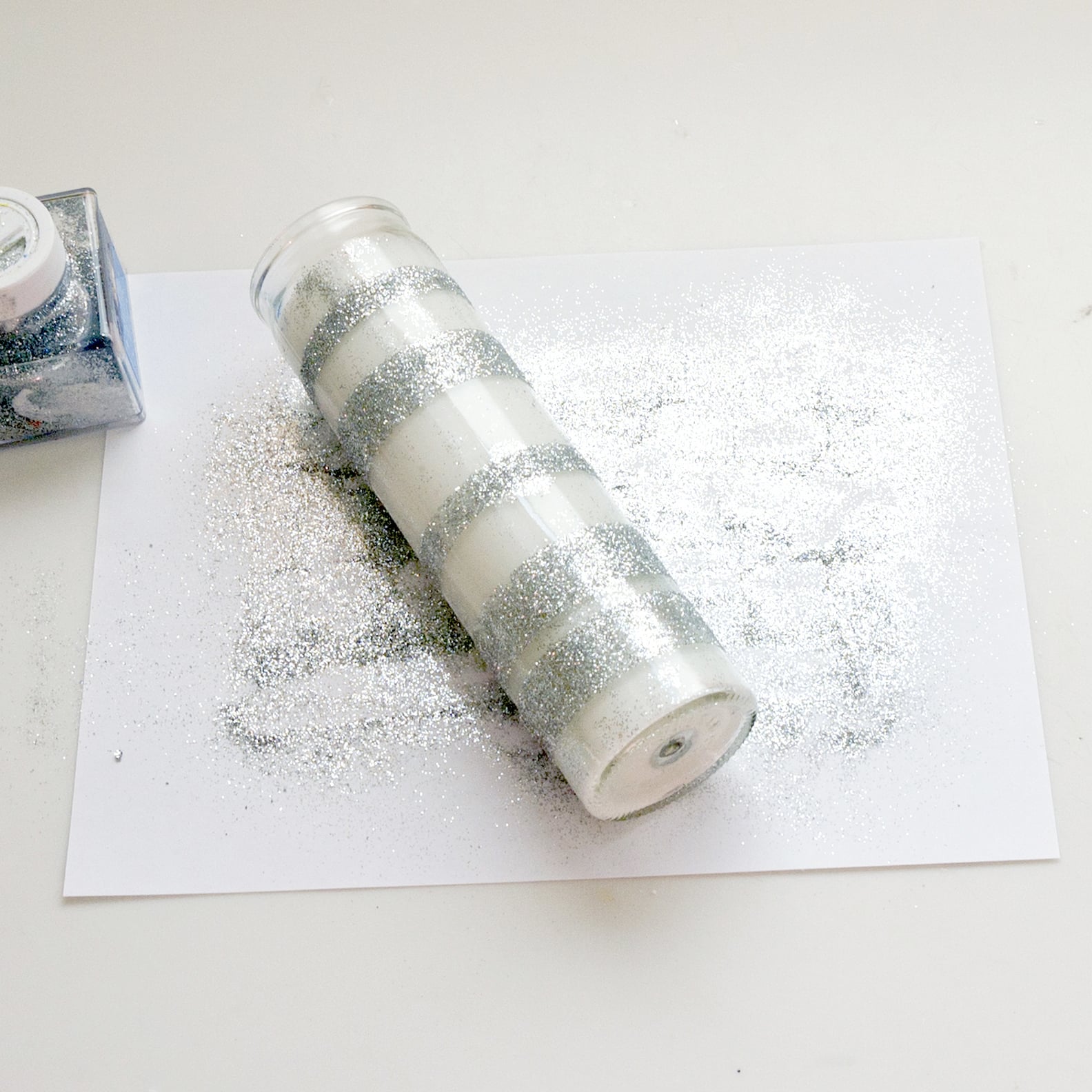 DIY DollarStore Glitter Candles POPSUGAR Smart Living