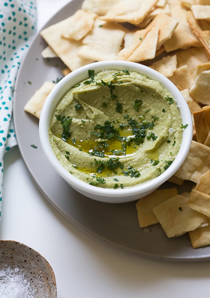 Blistered Pea Hummus Best Dip Recipes POPSUGAR Food Photo 20