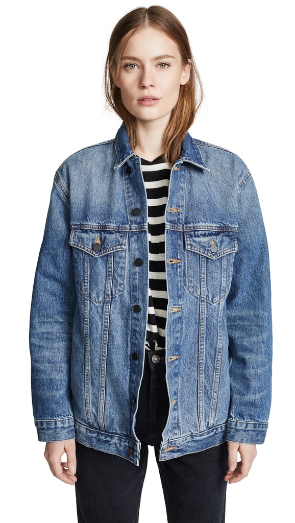 Denim x Alexander Wang Daze Oversized Denim Jacket | Ashley Graham Jean ...