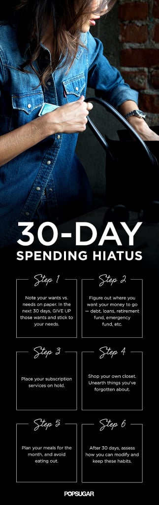 There's no going back on all the presents you already splurged on and gift-wrapped, but after all the holiday events are over it's time to consider a 30-day spending hiatus. Because this is harder to do than it sounds, we listed some small ground rules to keep you steady. Start 2015 off on the right foot and with a larger bank account.