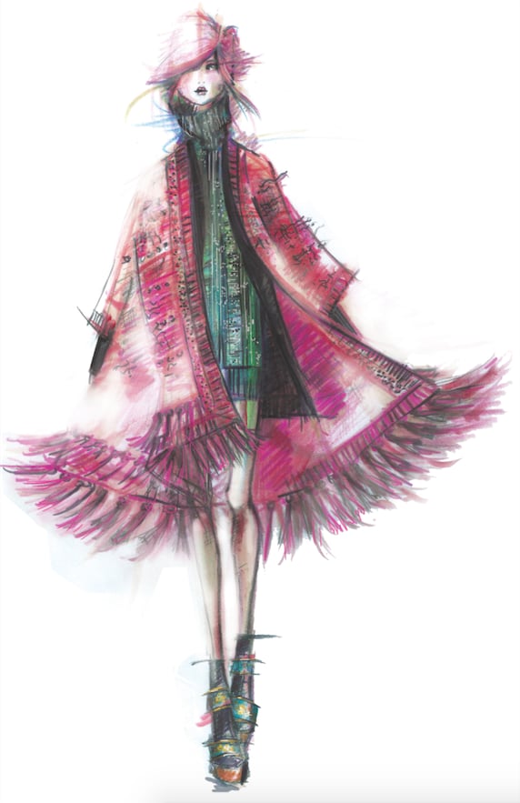 Designer Sketches From New York Fashion Week Fall 2015 | POPSUGAR Fashion