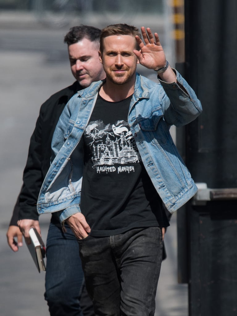 Ryan Gosling Promoting First Man Pictures