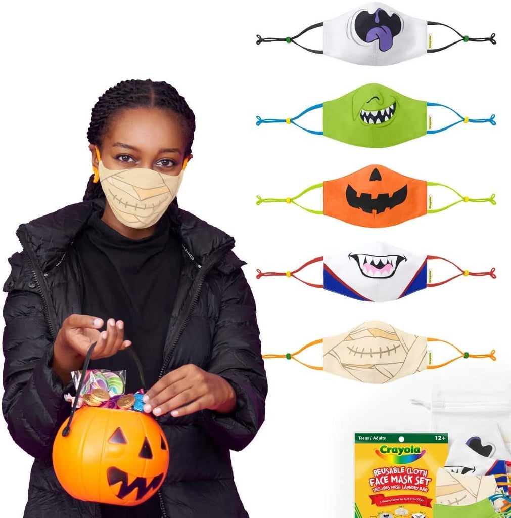 Crayola Halloween Reusable Cloth Teen Face Mask Set