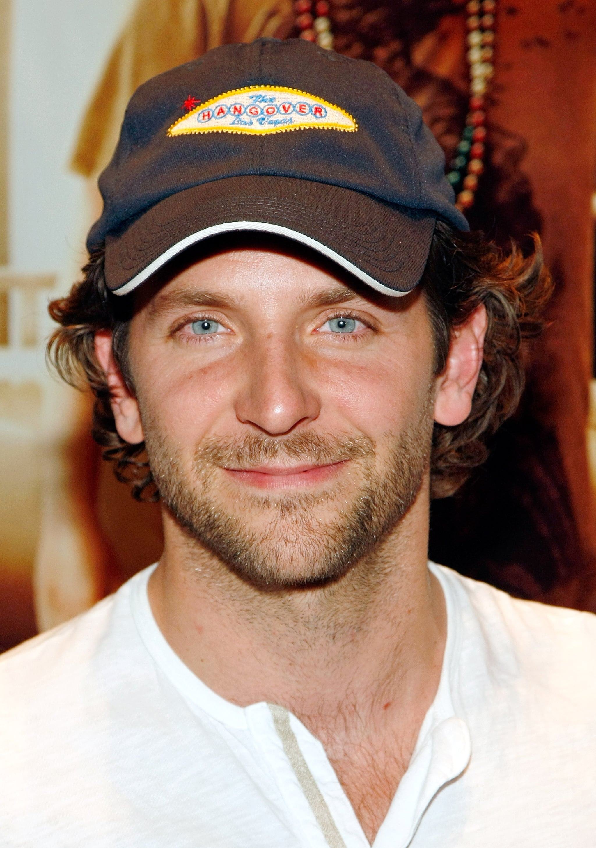 He tried to downplay his baby blues under a baseball cap during a Las 35 Pictures Bradley Cooper's Blue Eyes That Will Stop You in Your Tracks | POPSUGAR Celebrity Photo 5