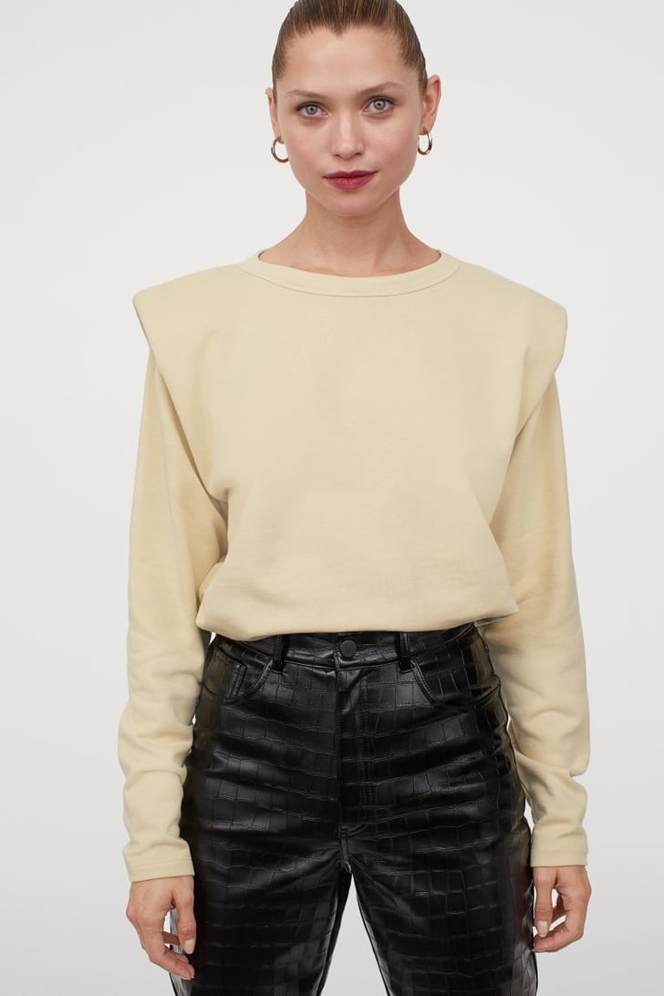 H&M Shoulder-pad Sweatshirt | Our Editors' Favourite Products For Fall ...