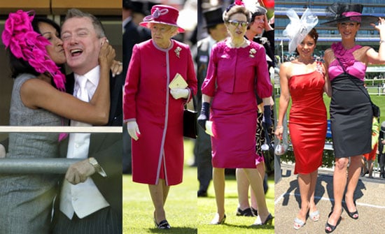 Pictures of the Queen, Princess Anne, Louis Walsh, Jackie St Clair, Lisa Scott-Lee, Faye Tozer, Hats at Royal Ascot 2010 Day Two