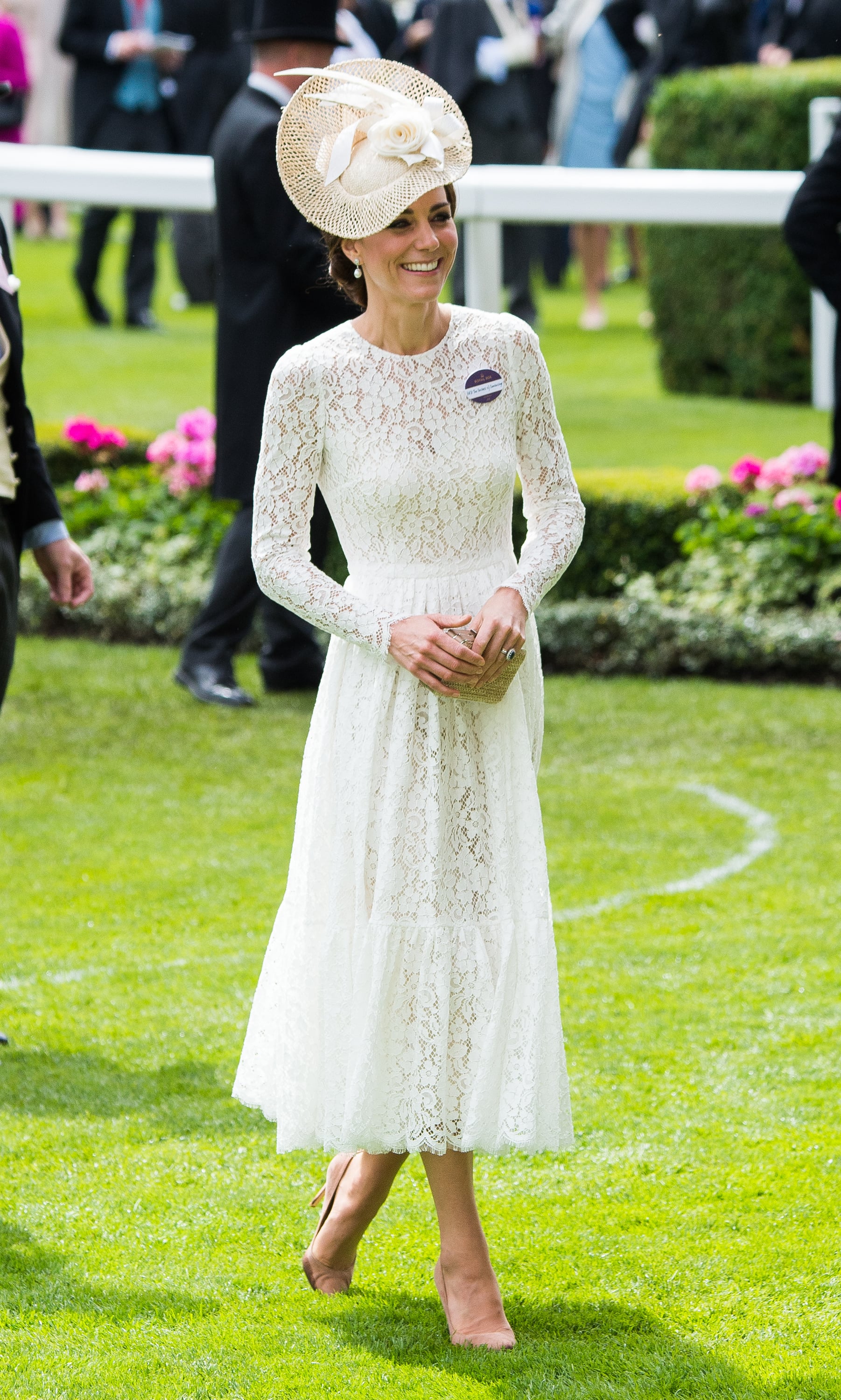 Kate's Dolce & Gabbana Dress | 13 Times Kate Middleton Was a Vision in  White (Including in Her Royal Wedding Gown) | POPSUGAR Fashion Photo 35