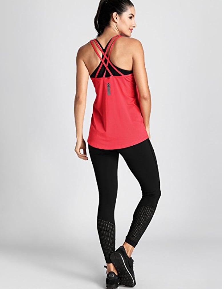 Meliwoo Womens Activewear Cool Mesh Workout Tank Best Sweat