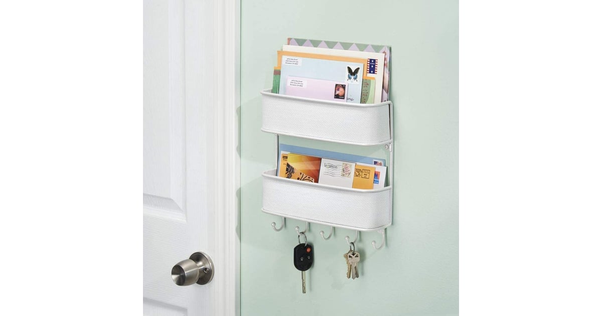 Mdesign Wall Mount Metal Woven Mail Organizer Storage Basket 32 Genius Organizing Products You Didn T Realize Your Home Was Missing Popsugar Family Photo 8
