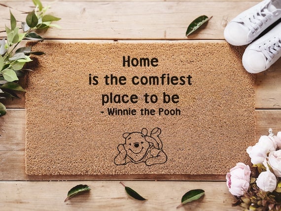Winnie the Pooh Quote Doormat