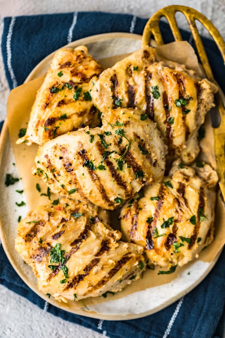 Grilled Yogurt Marinated Chicken Thighs | Grill Pan ...