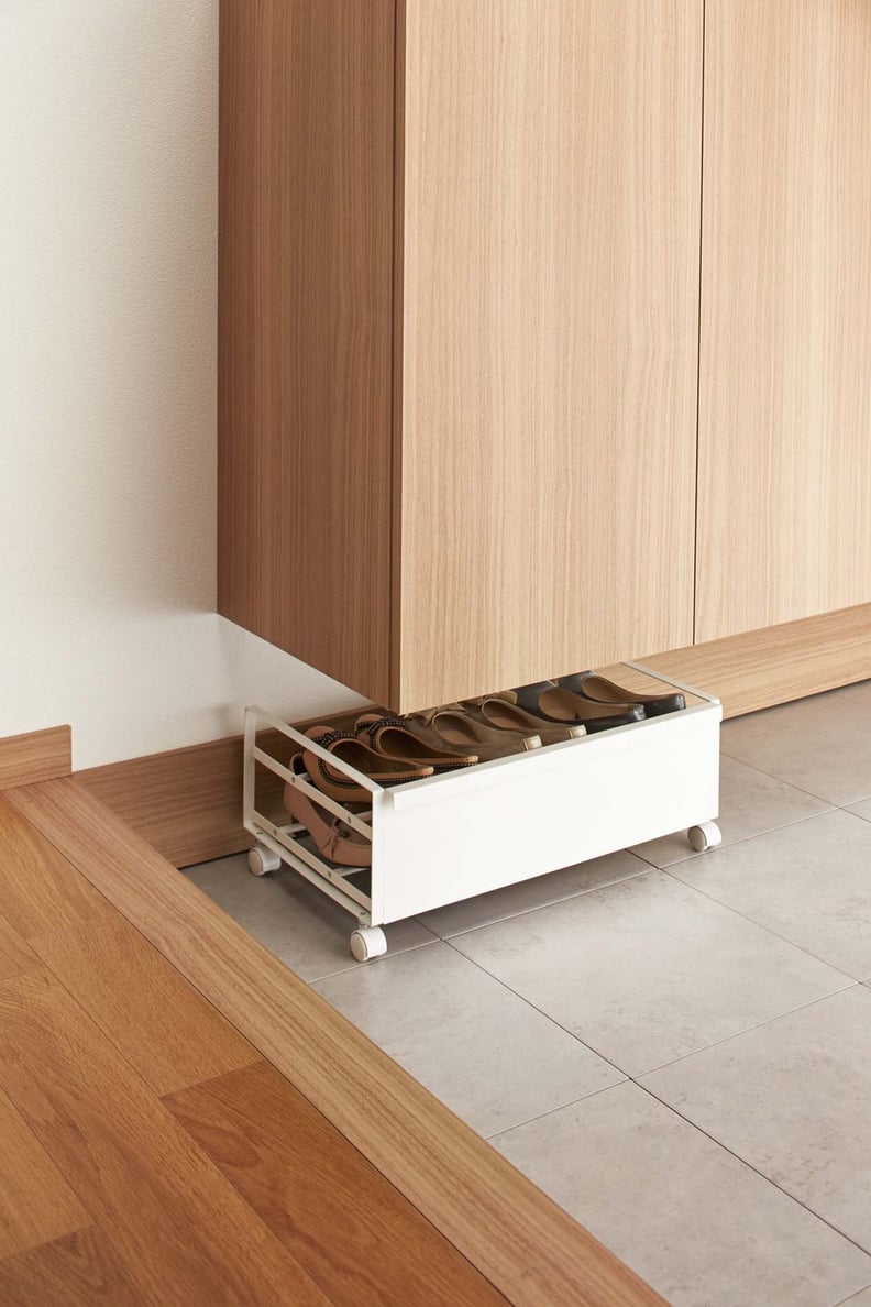 Yamazaki Rolling Low-Profile Hidden Shoe Storage