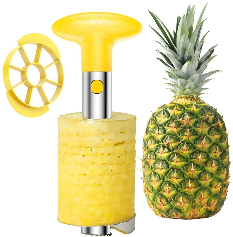 SameTech Easy Kitchen Tool Stainless Steel Fruit Pineapple Peeler Corer