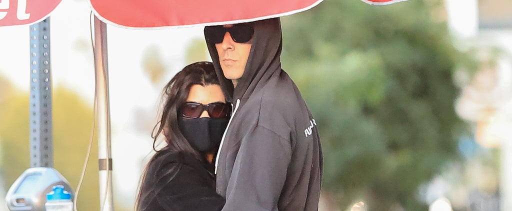 Kourtney Kardashian Cuddles Up to Travis Barker in LA