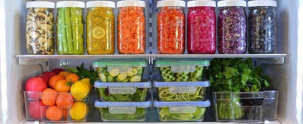 Meal-Prepped Fridge Pictures