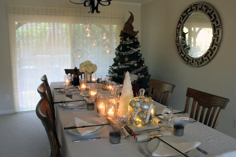 Light candles to give the table a magical feel.