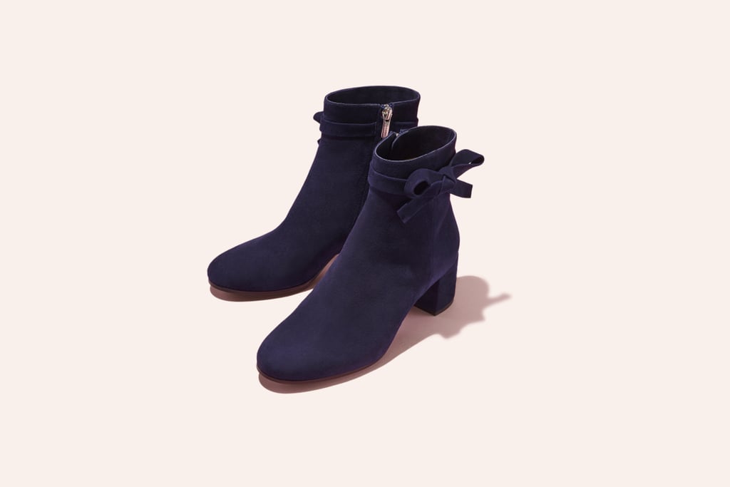 The Boot in Navy Suede ($345)