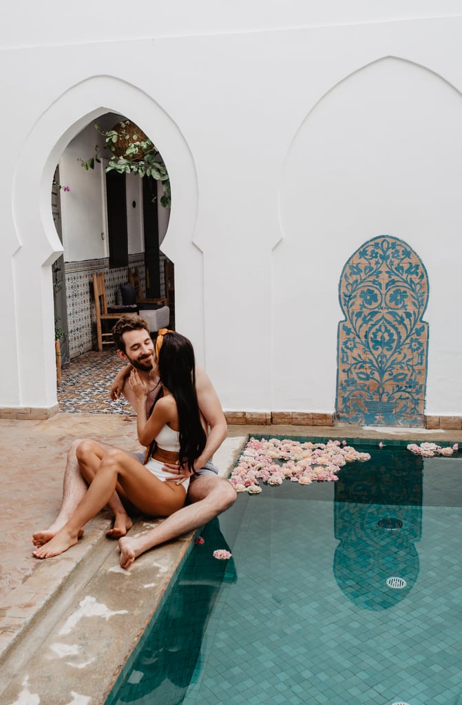 Sexy Moroccan Pool Couples Photo Shoot