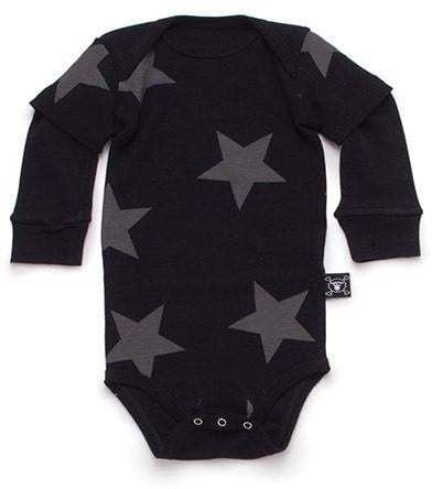 Nununu Star Onesie in Black ($42)