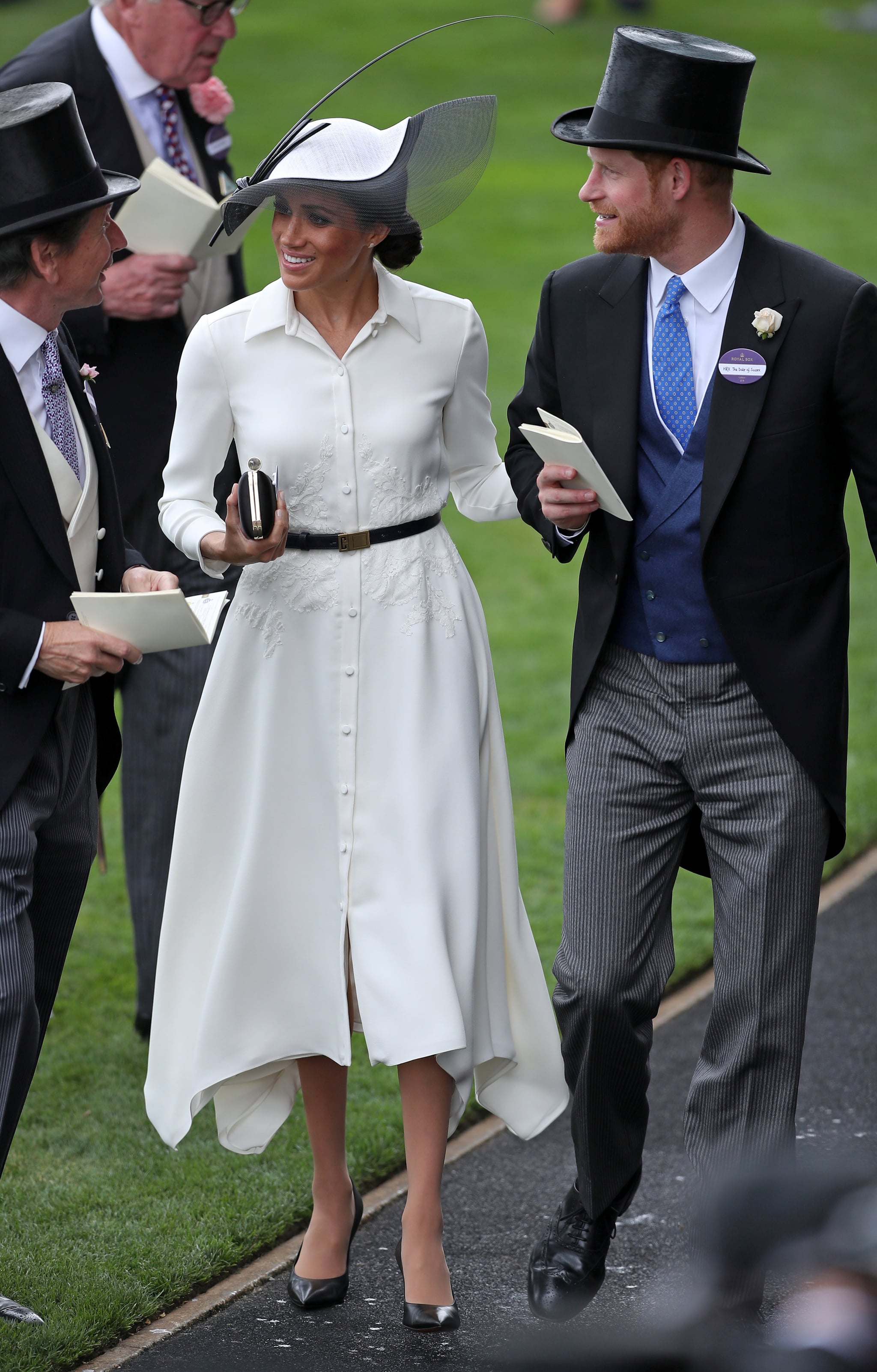 black ascot hat